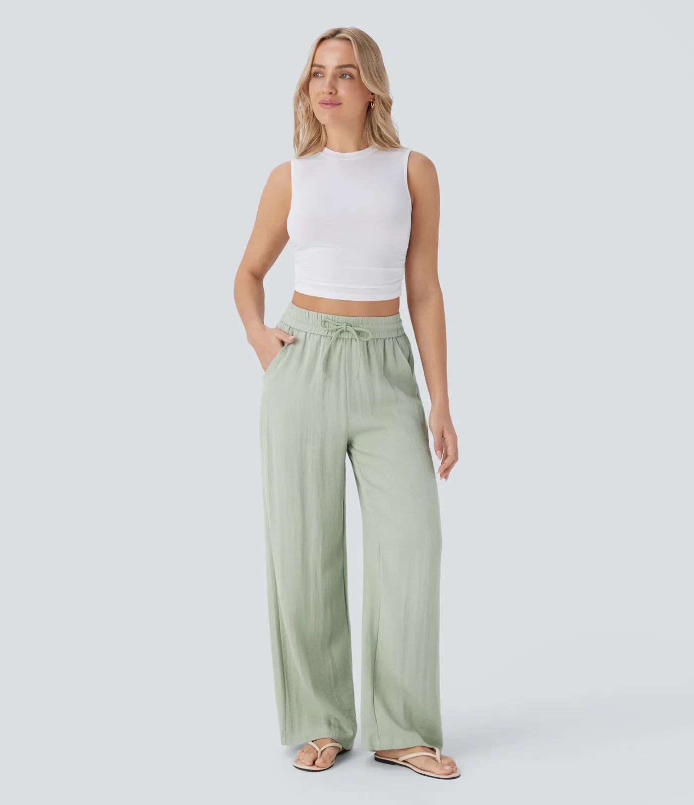 Lisa | Comfortabele & Luchtige Linnen Broek met Elegante Pijpen | 1+1 Gratis