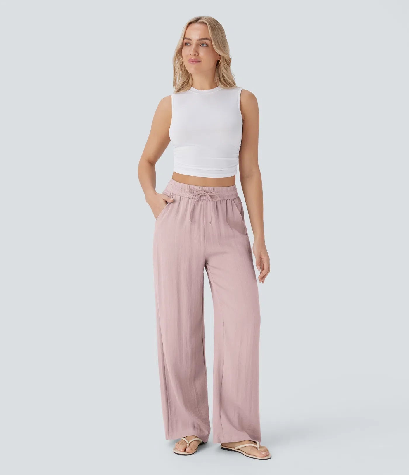 Lisa | Comfortabele & Luchtige Linnen Broek met Elegante Pijpen | 1+1 Gratis