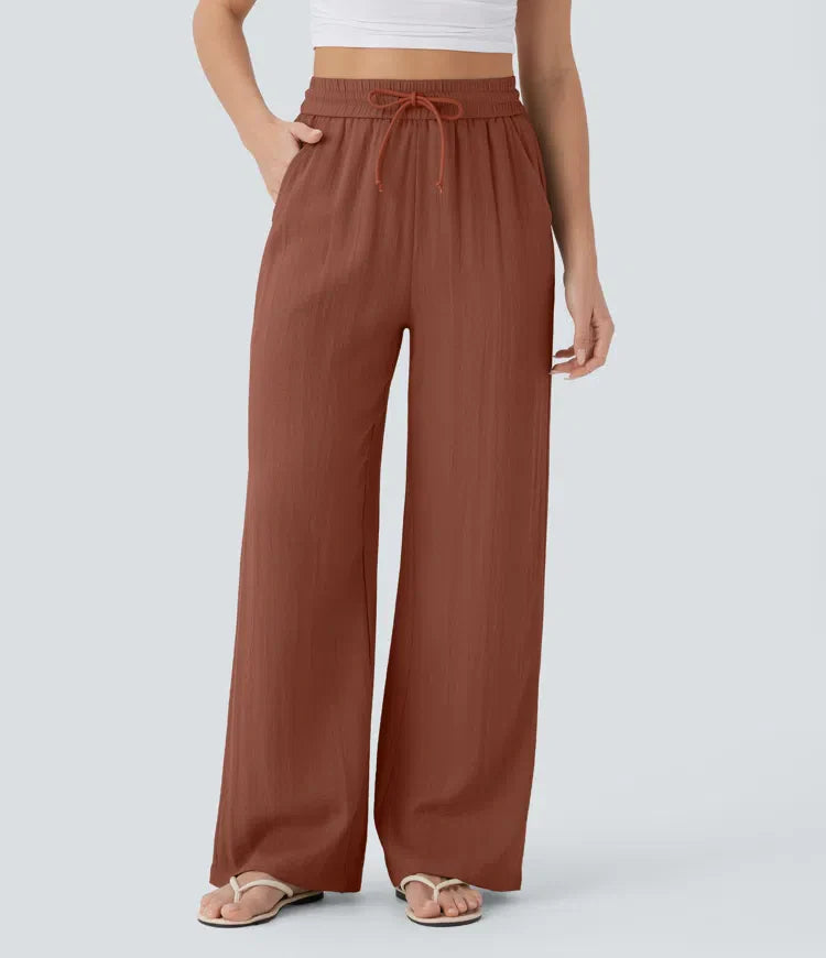 Lisa | Comfortabele & Luchtige Linnen Broek met Elegante Pijpen | 1+1 Gratis