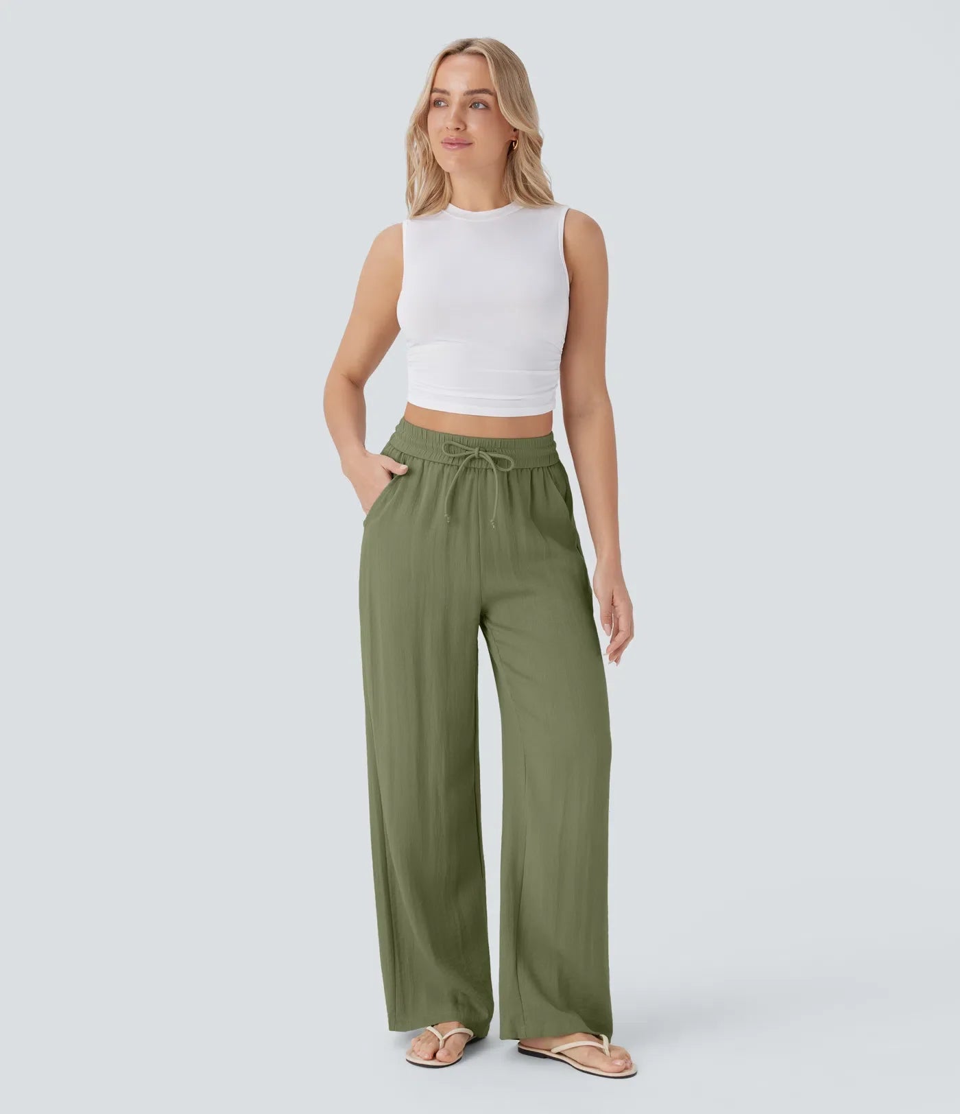 Lisa | Comfortabele & Luchtige Linnen Broek met Elegante Pijpen | 1+1 Gratis