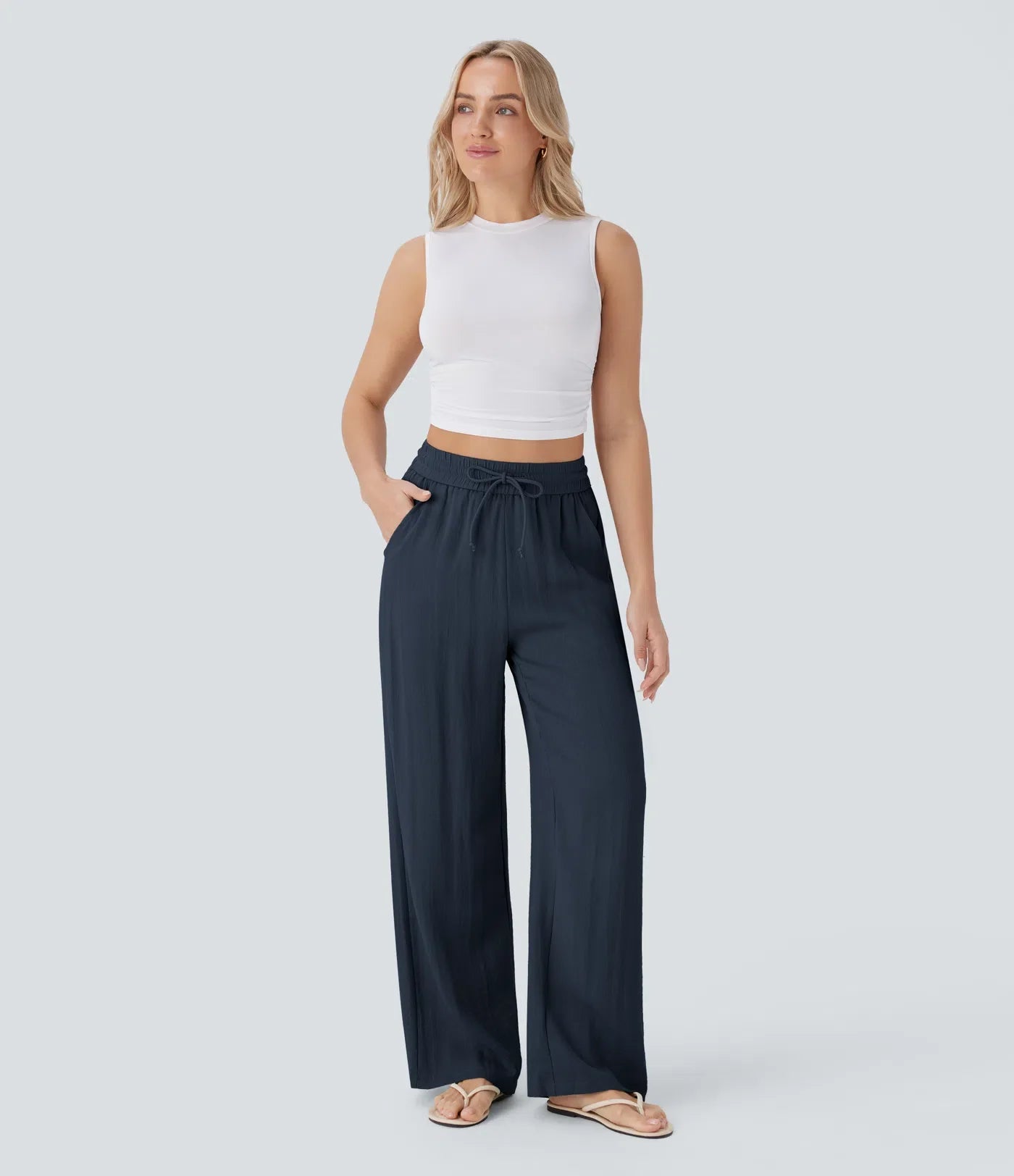 Lisa | Comfortabele & Luchtige Linnen Broek met Elegante Pijpen | 1+1 Gratis