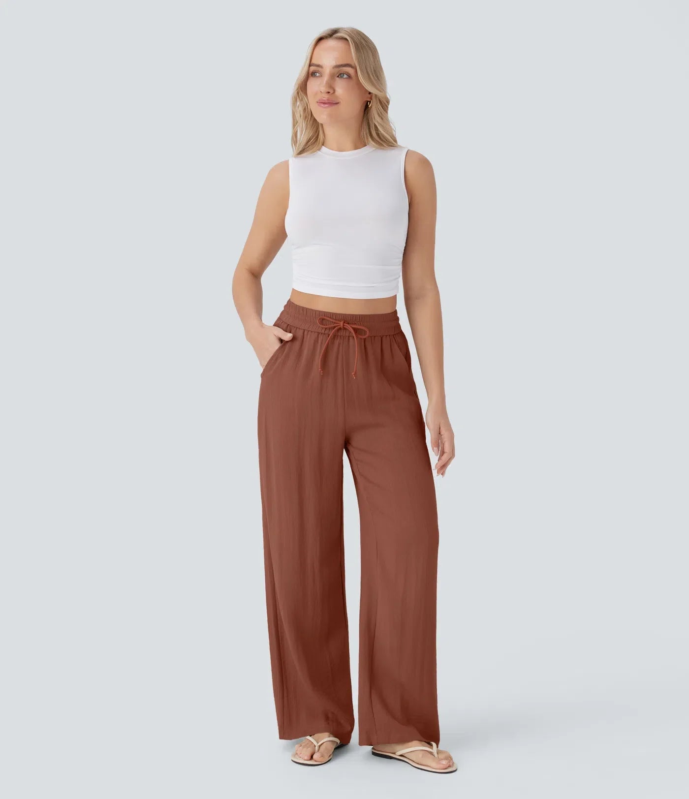 Lisa | Comfortabele & Luchtige Linnen Broek met Elegante Pijpen | 1+1 Gratis