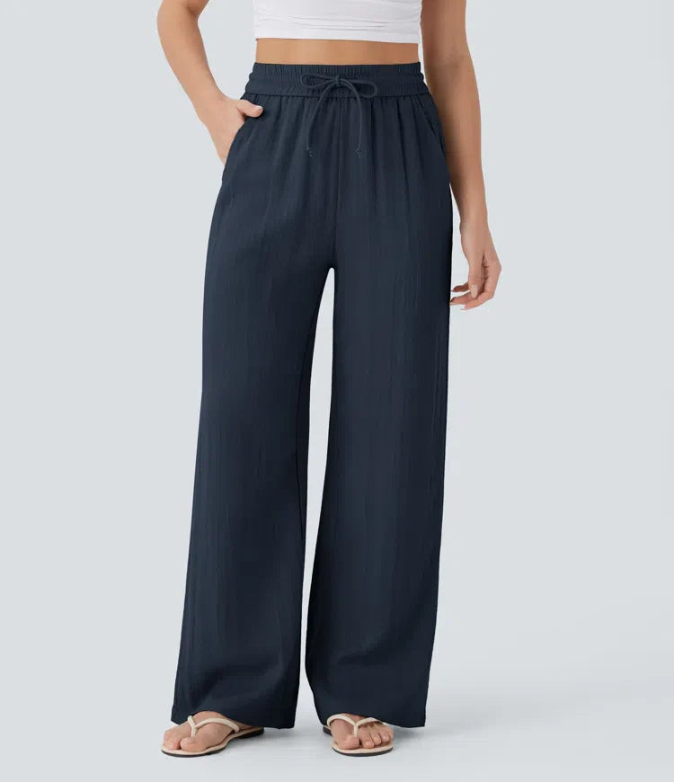 Lisa | Comfortabele & Luchtige Linnen Broek met Elegante Pijpen | 1+1 Gratis