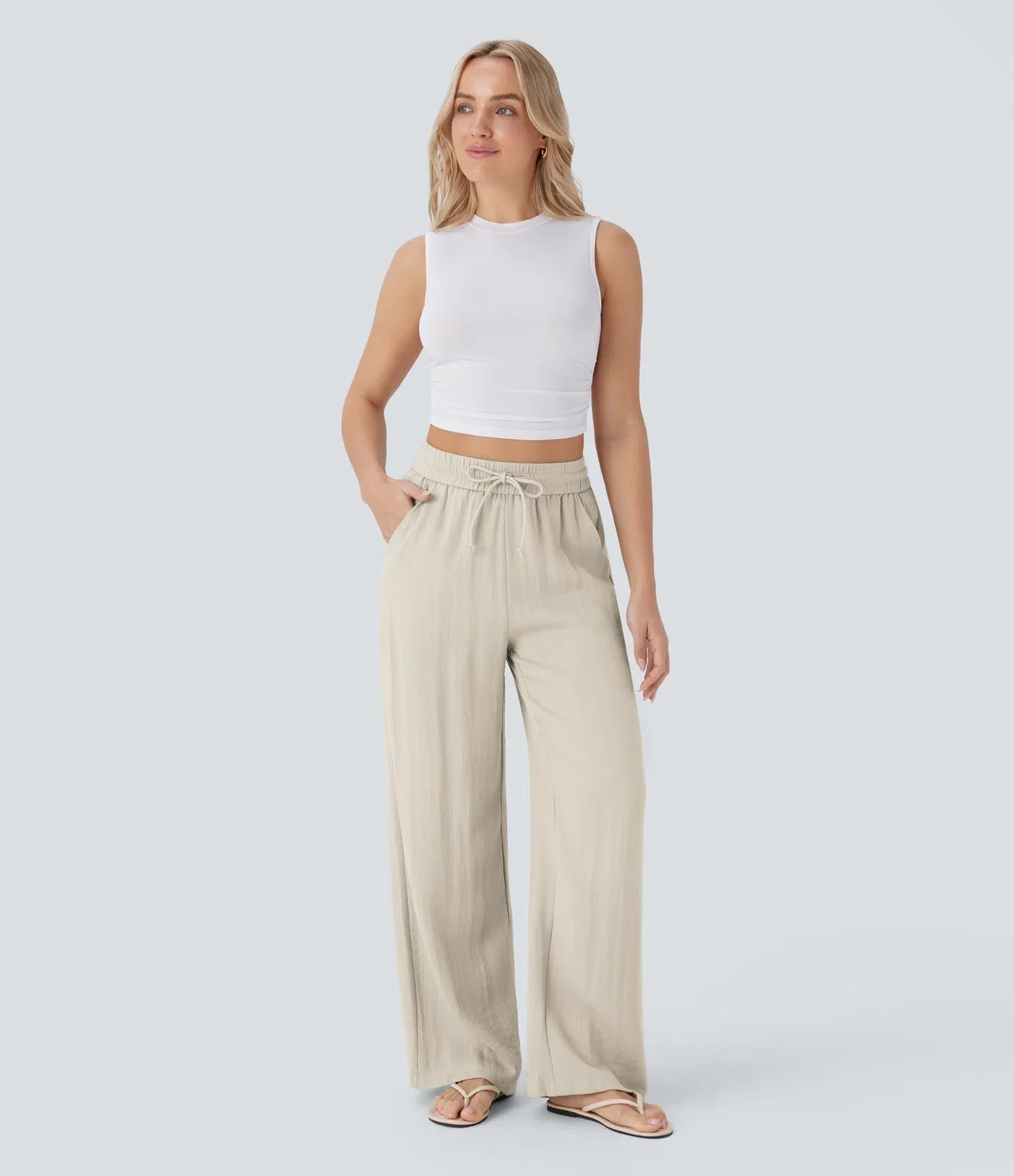 Lisa | Comfortabele & Luchtige Linnen Broek met Elegante Pijpen | 1+1 Gratis