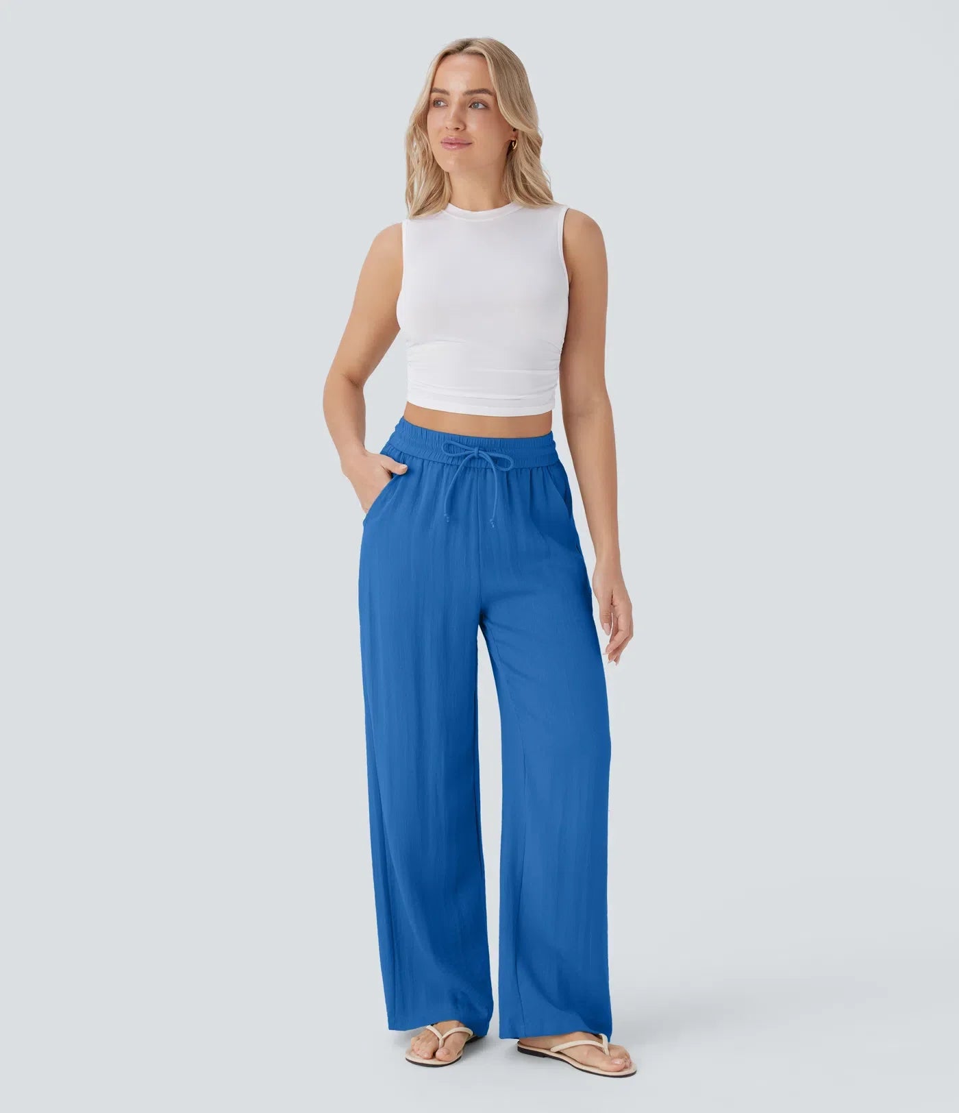 Lisa | Comfortabele & Luchtige Linnen Broek met Elegante Pijpen | 1+1 Gratis