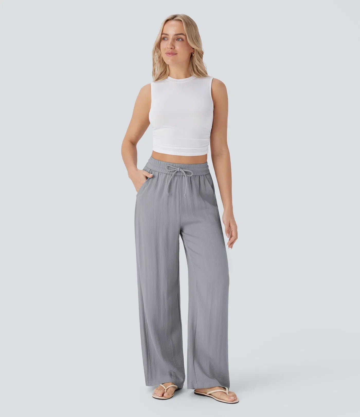 Lisa | Comfortabele & Luchtige Linnen Broek met Elegante Pijpen | 1+1 Gratis