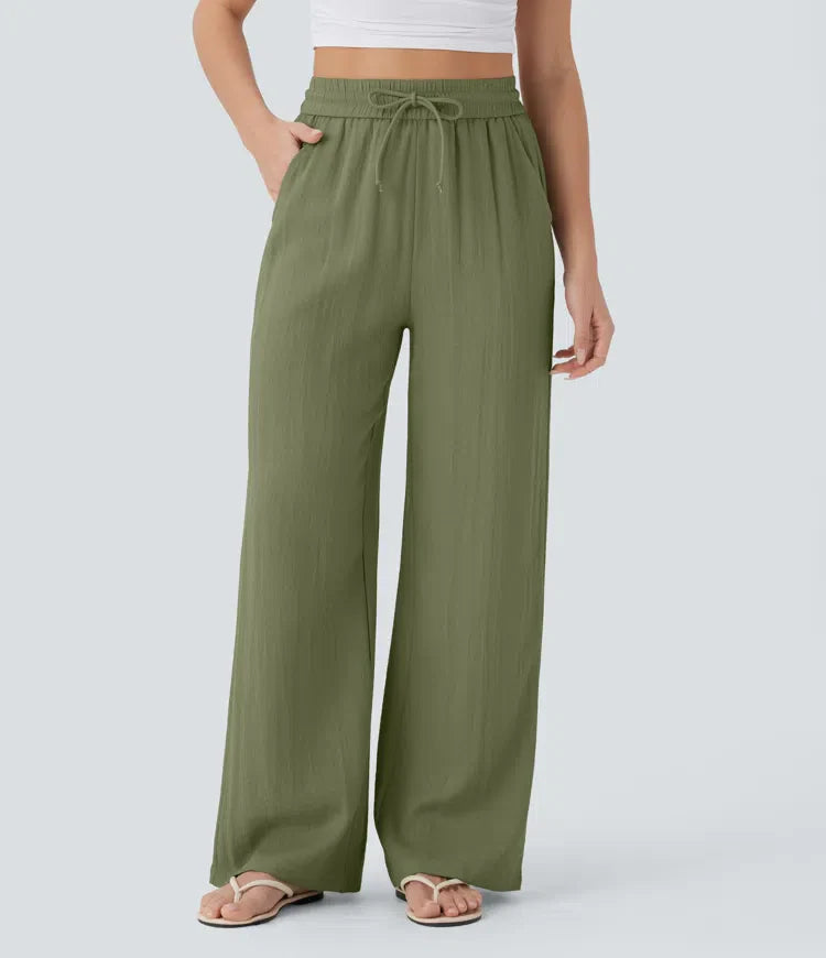 Lisa | Comfortabele & Luchtige Linnen Broek met Elegante Pijpen | 1+1 Gratis