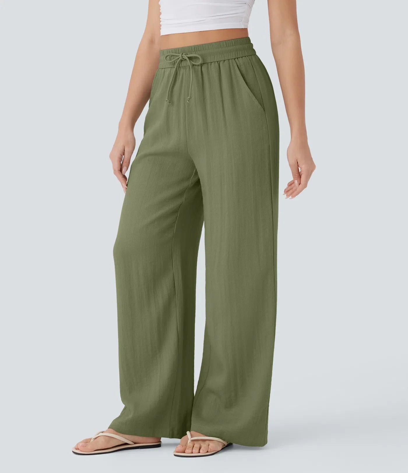 Lisa | Comfortabele & Luchtige Linnen Broek met Elegante Pijpen | 1+1 Gratis