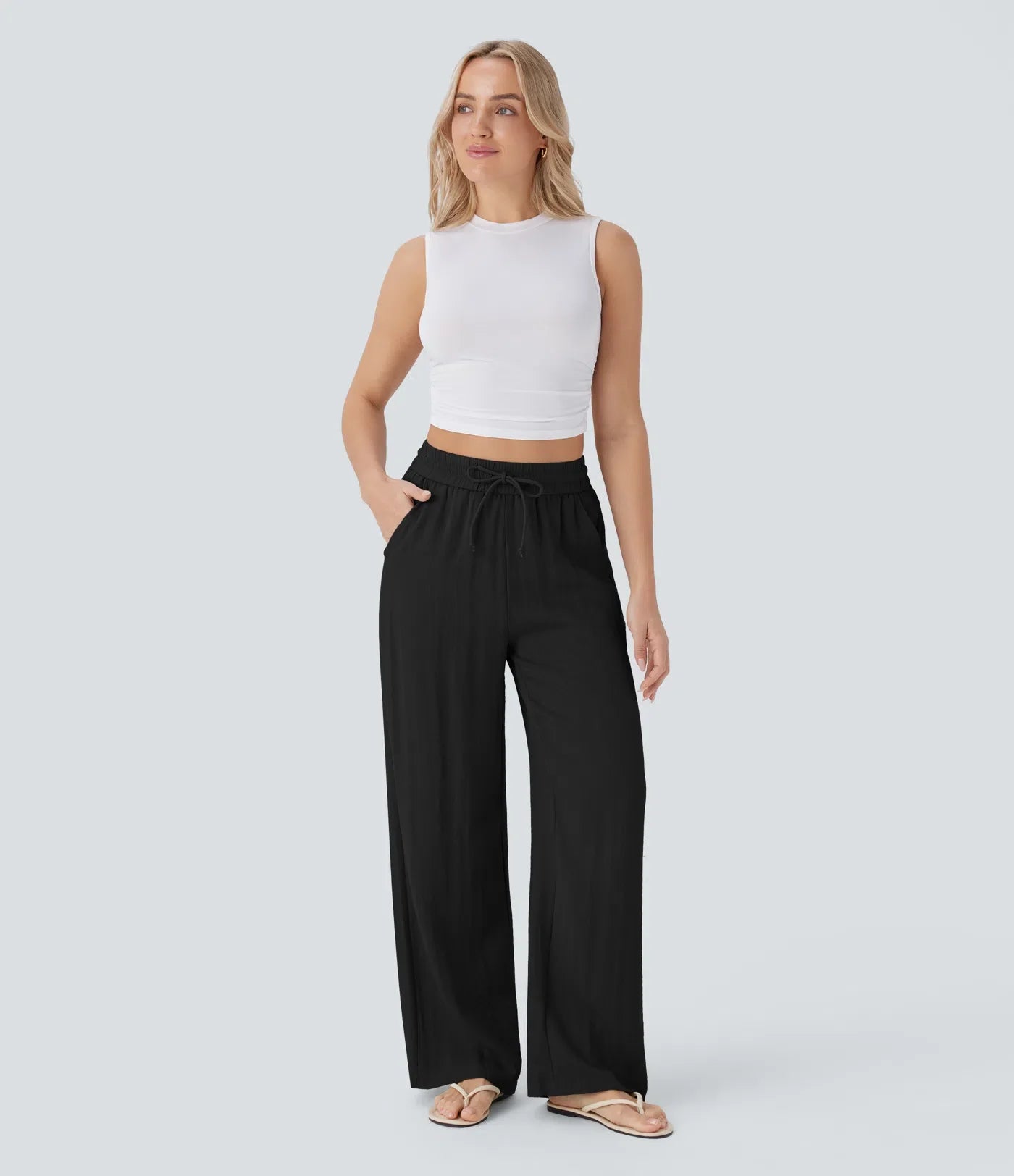 Lisa | Comfortabele & Luchtige Linnen Broek met Elegante Pijpen | 1+1 Gratis