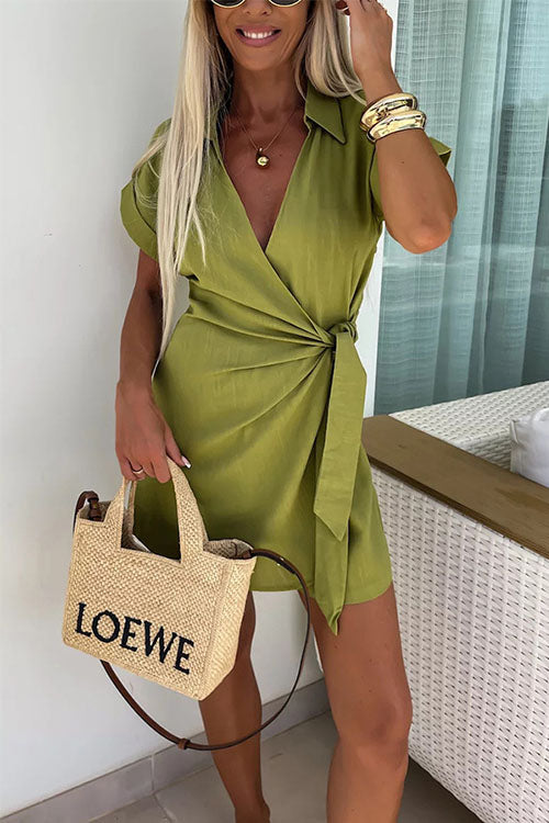Peggie | Wikkel Mini Jurk