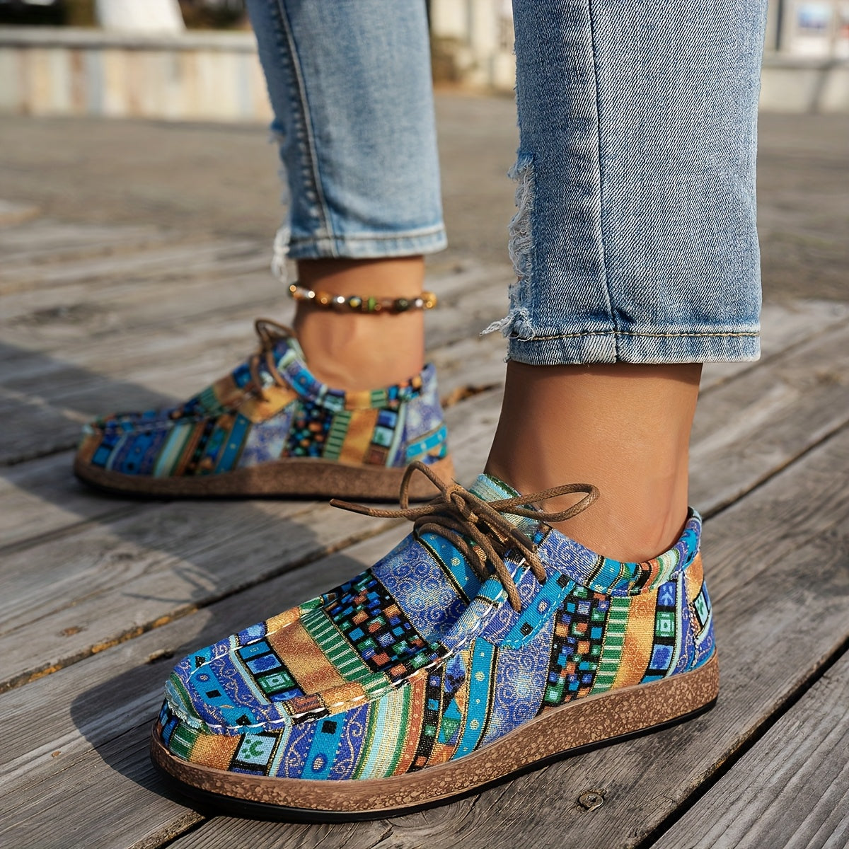 Sophie™ | Kleurrijke Retro Damesschoenen