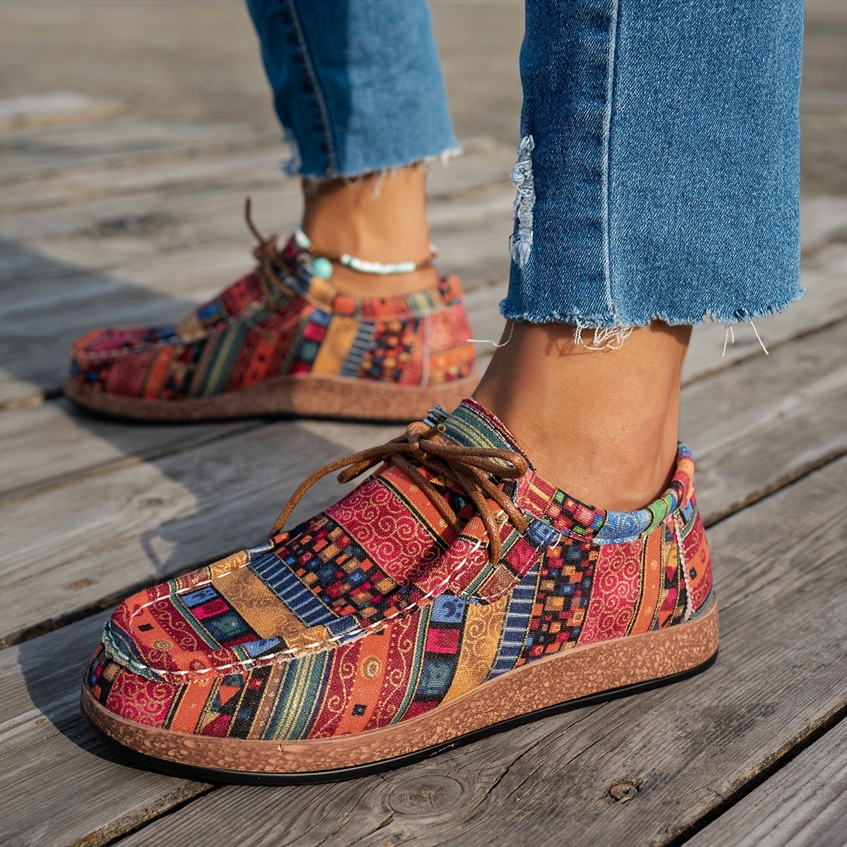 Sophie™ | Kleurrijke Retro Damesschoenen