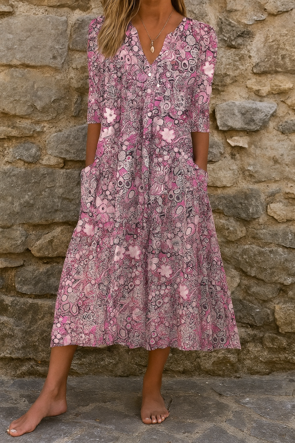 Miranda™ | Elegante jurk met V-hals