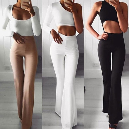 Viviann | Elegante High Waist Flared Broekenset