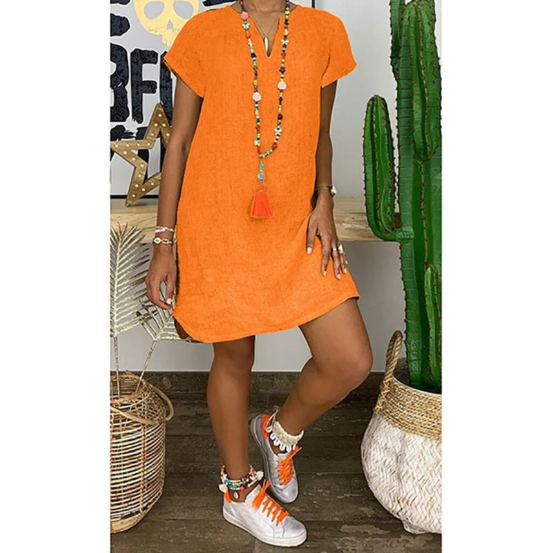 Sienna Linnen Jurk