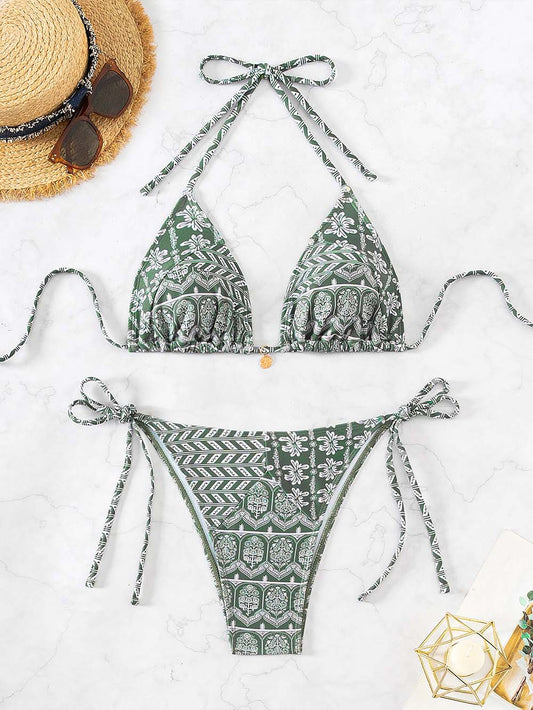 Farfalah | Trendy Triangel Bikini met Boho Print