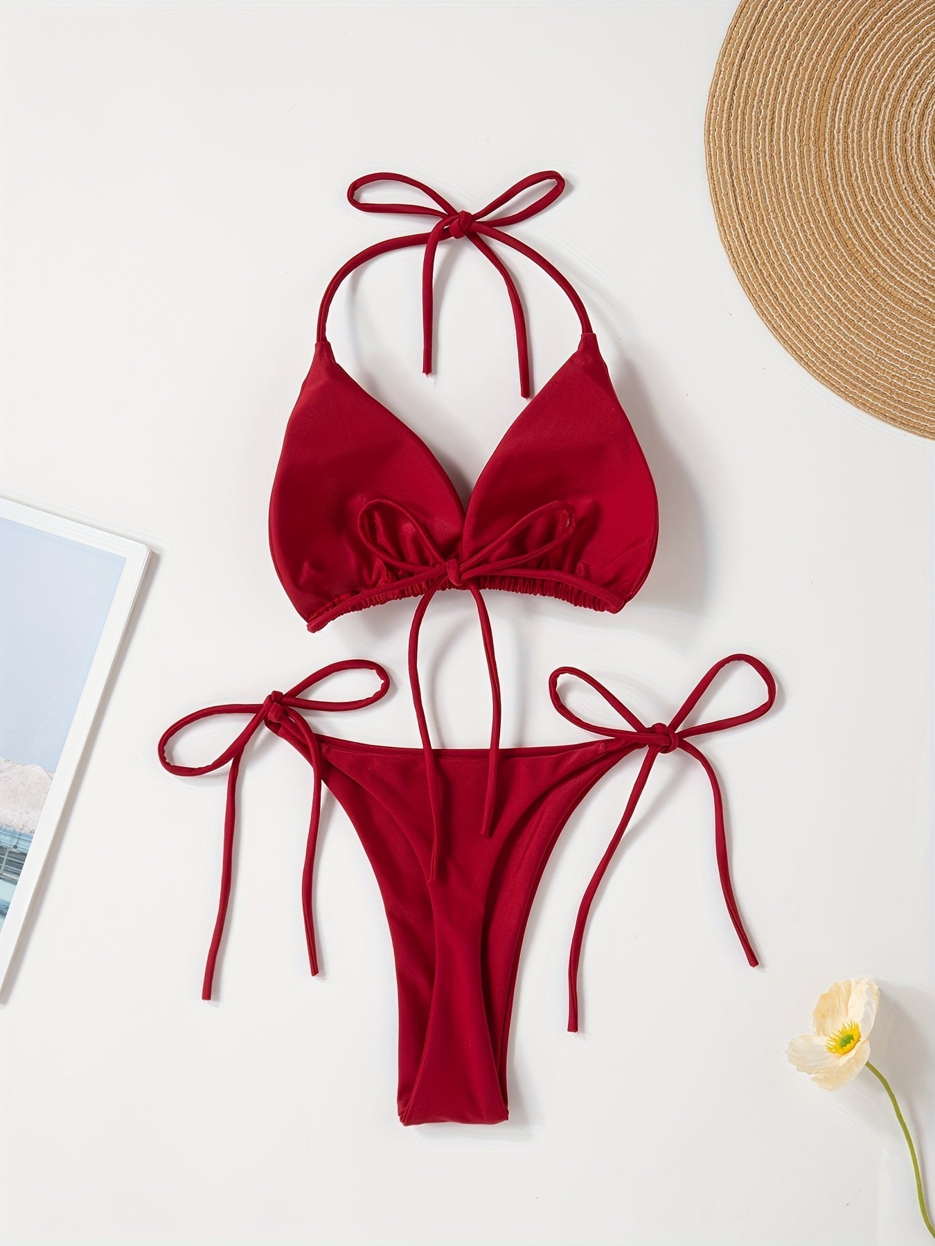 Lacie | Sensuele Triangel Bikini met Verstelbare Touwtjes