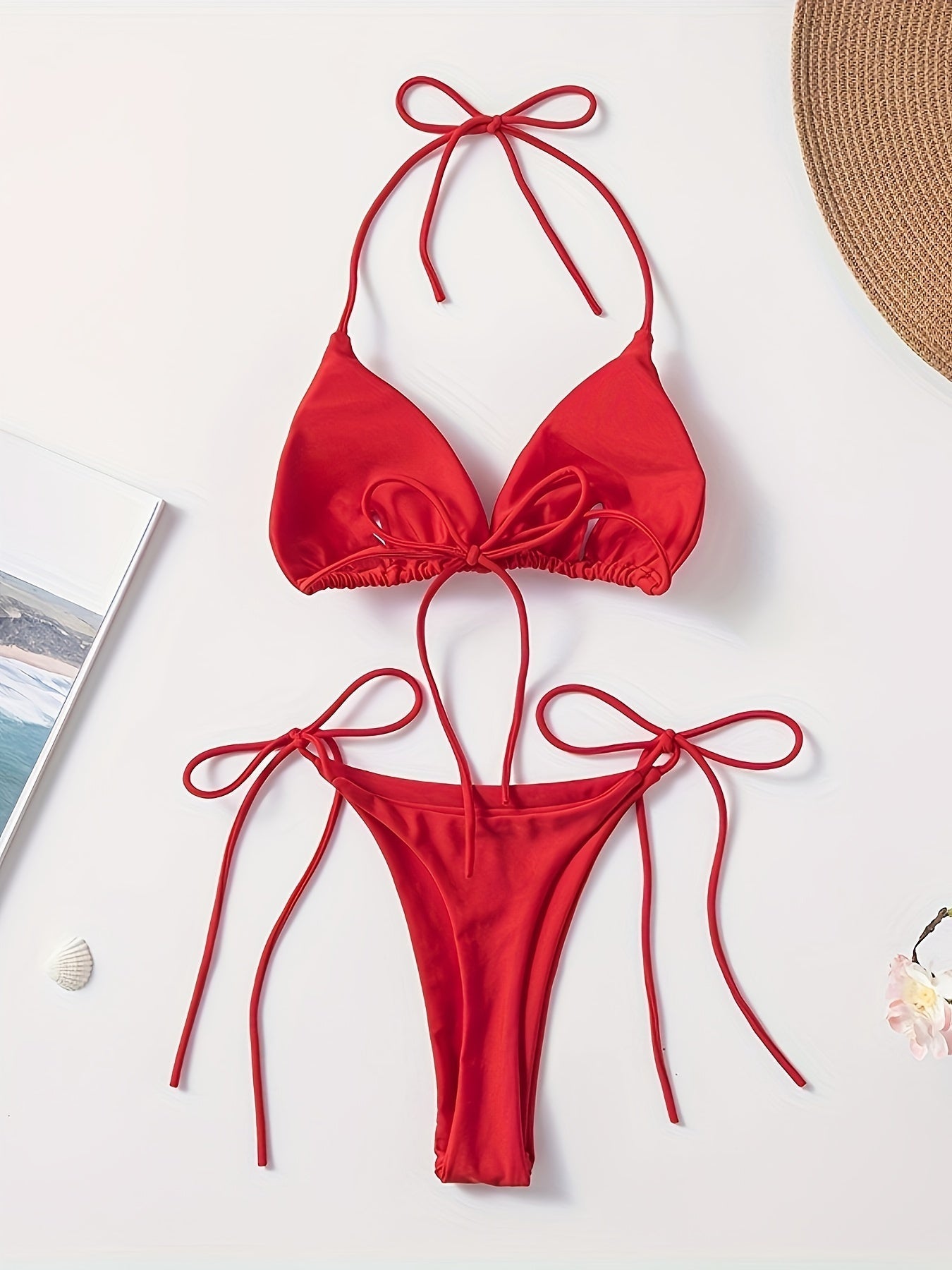 Lacie | Sensuele Triangel Bikini met Verstelbare Touwtjes