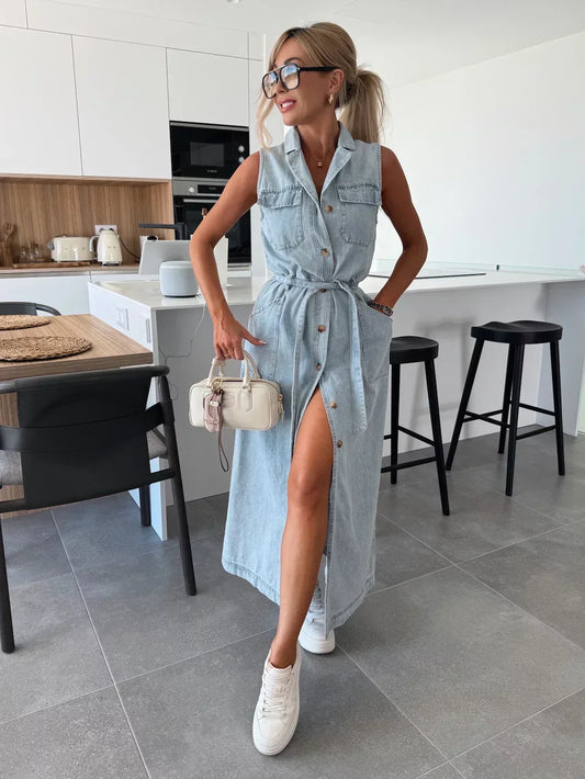 Joni | Maxi Denim Jurk