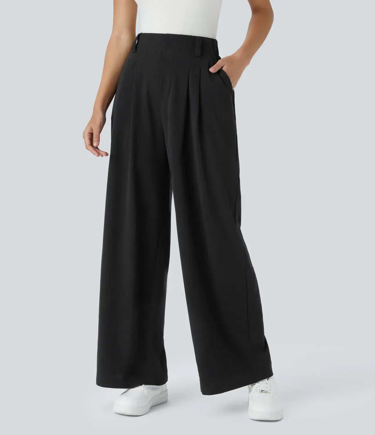 Dewi | Elegante Elastische Broek met Hoge Taille