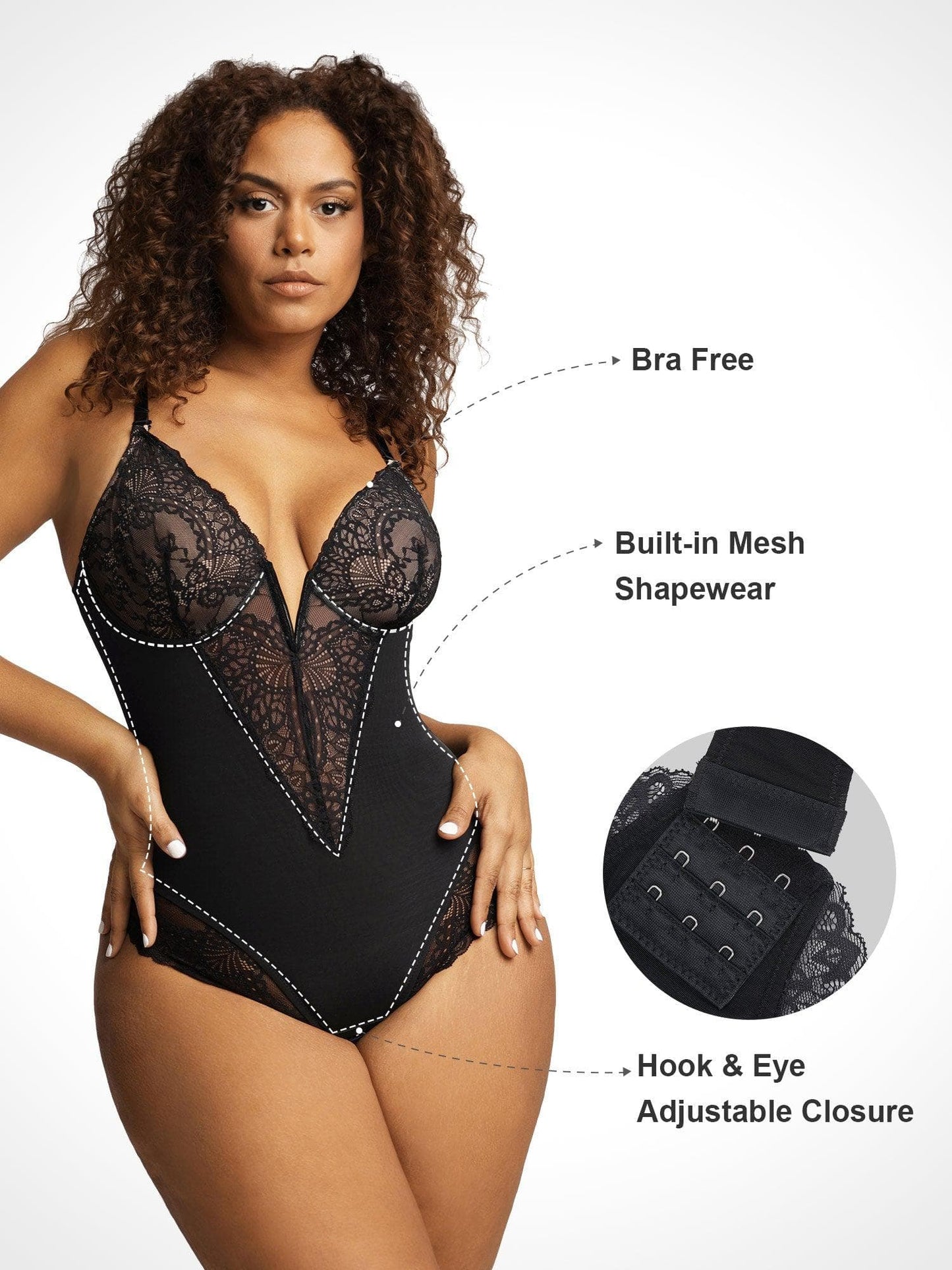 Shapewear™ Bodysuit V Neck