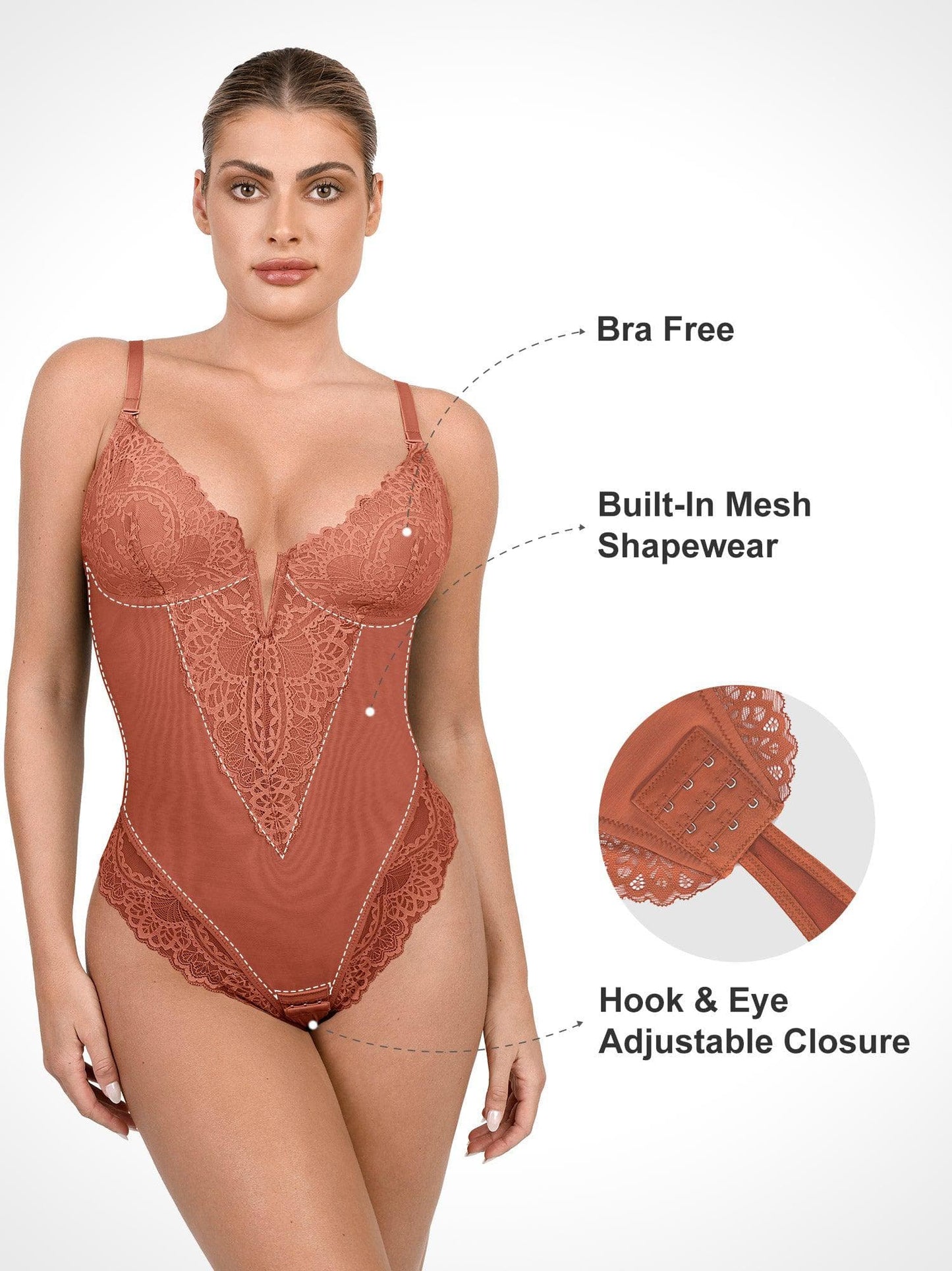Shapewear™ Bodysuit V Neck