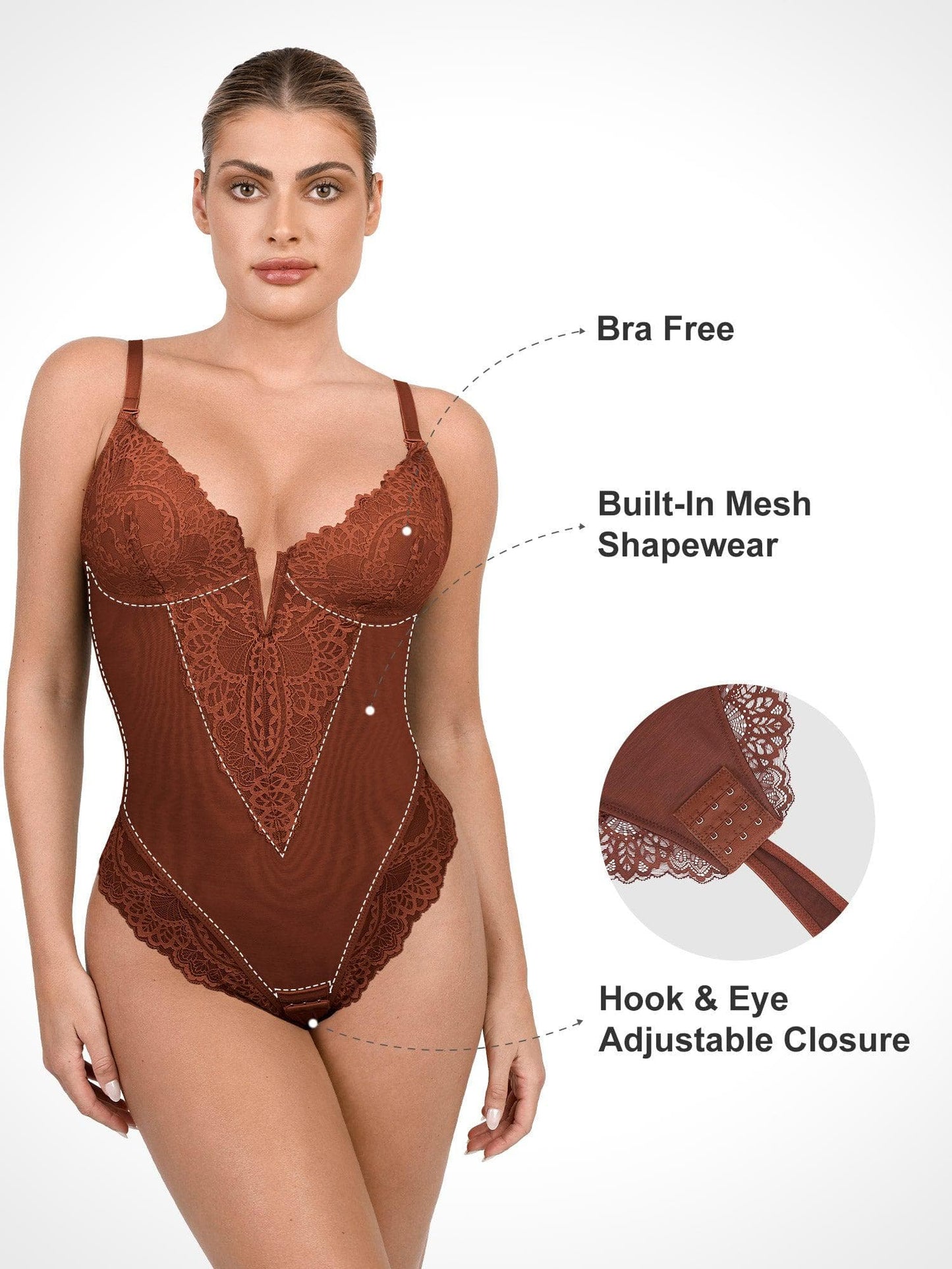 Shapewear™ Bodysuit V Neck