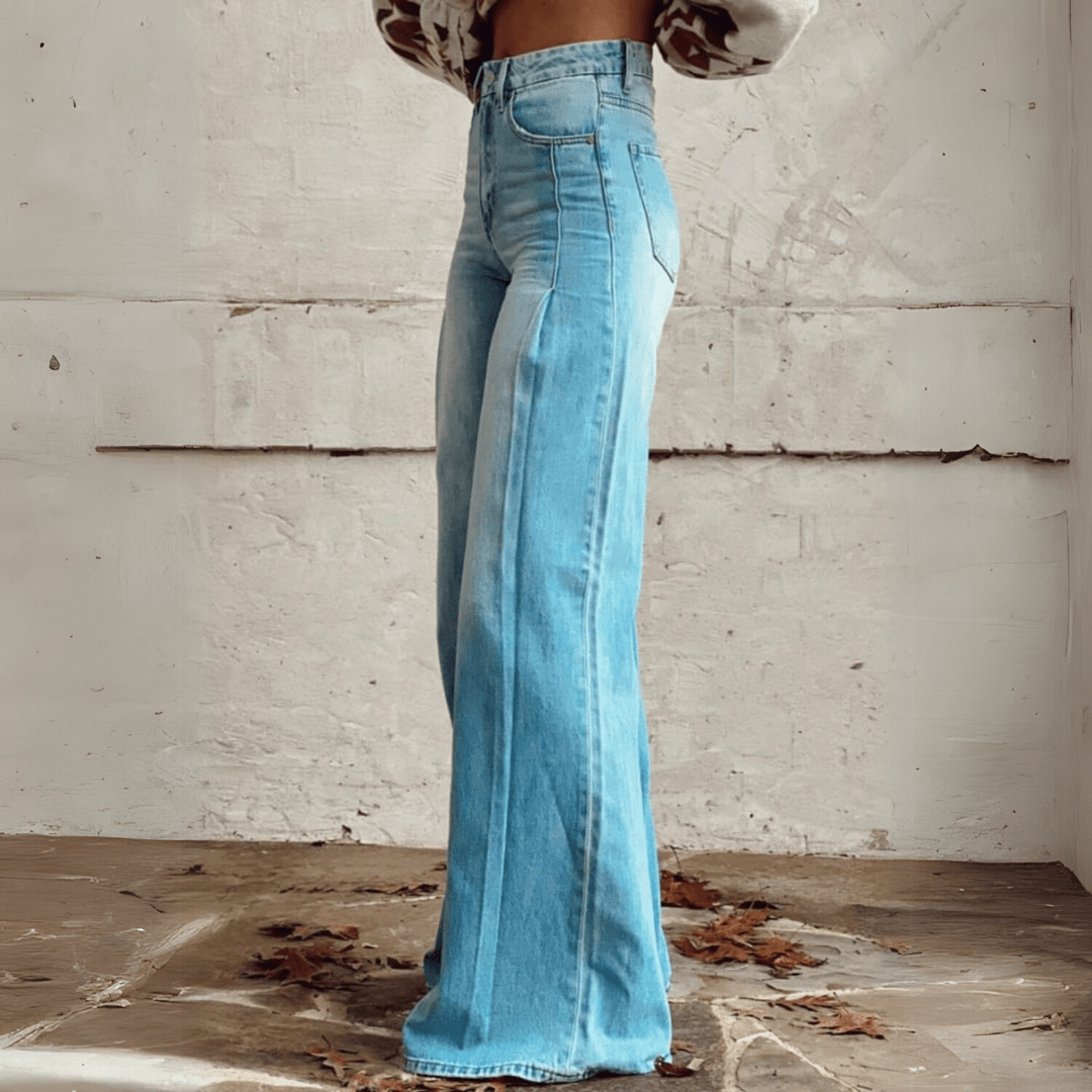 Angelina | Boho Vintage Flared Jeans