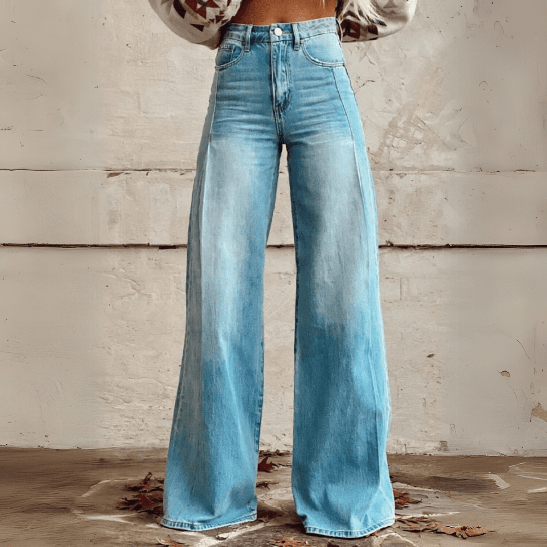 Angelina | Boho Vintage Flared Jeans